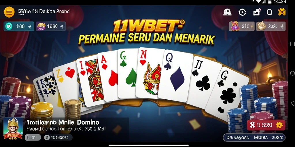 Tangkapan layar gameplay Domino yang menarik dan interaktif.