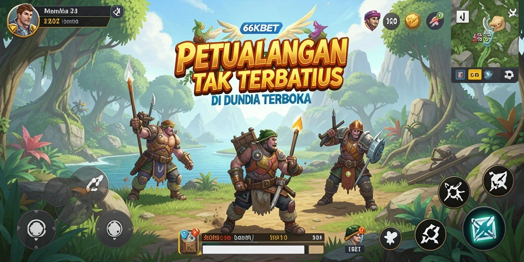 Screenshot 66KBET menampilkan keindahan dunia terbuka yang menakjubkan.