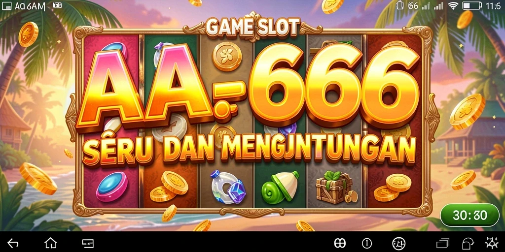 Tampilan gameplay Slot AA666 yang memukau dan penuh warna.