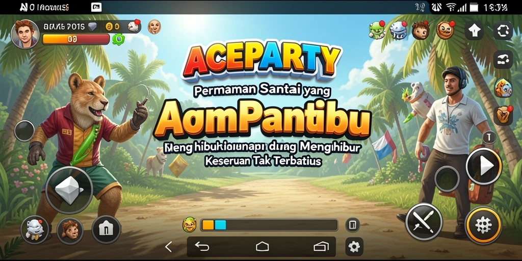 Tampilan menawan dari gameplay <strong>ACEPARTY</strong> saat dimainkan dengan teman-teman.