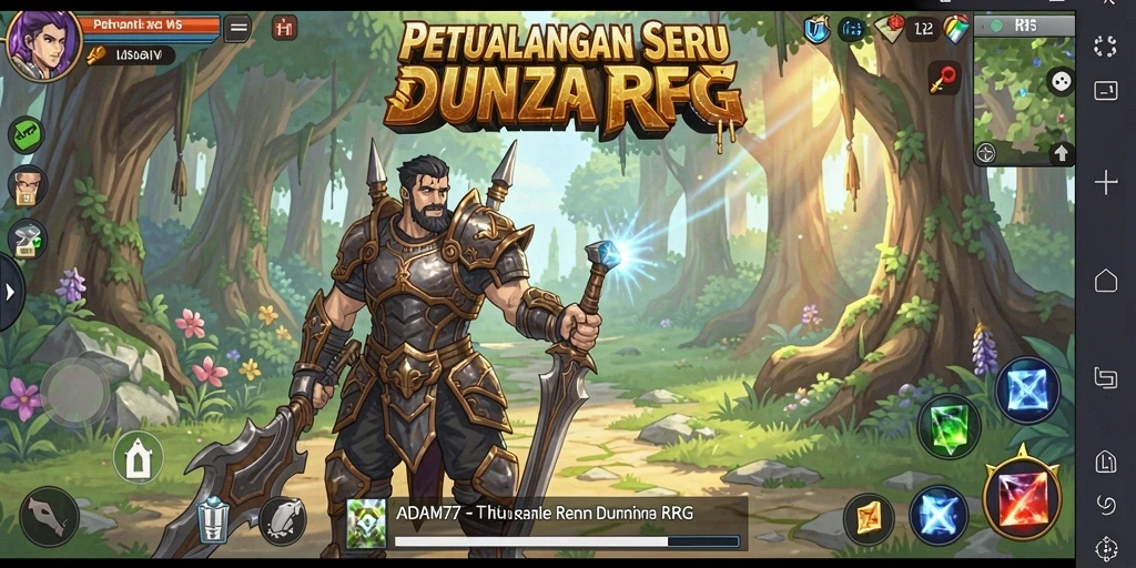 Gameplay RPG menarik dalam ADAM77 dengan petualangan seru.
