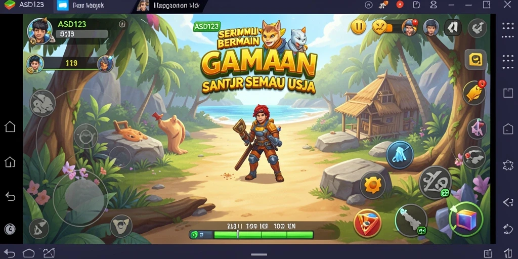 Tampilan gameplay yang seru dan interaktif di ASD123.