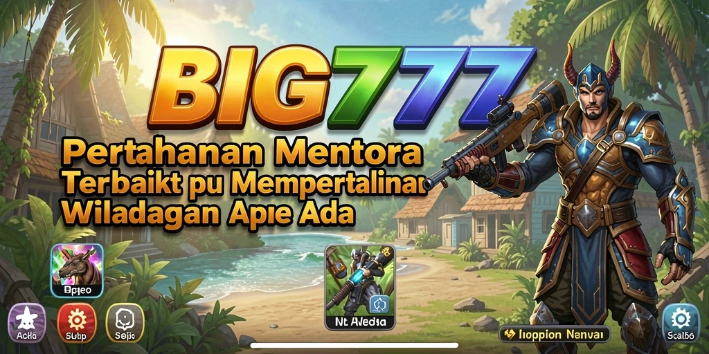 Tampilan tangkapan layar BIG777 menampilkan aksi pertahanan menara yang mendebarkan.