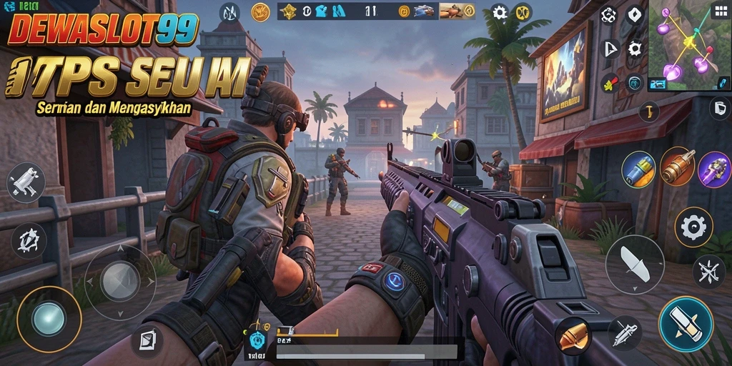 Tampilan gameplay seru dalam DEWASLOT99 menunjukkan aksi menegangkan.