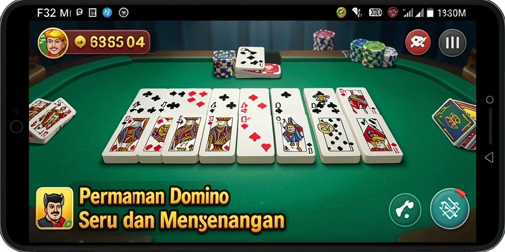Tampilan gameplay Domino yang menarik dalam F32.