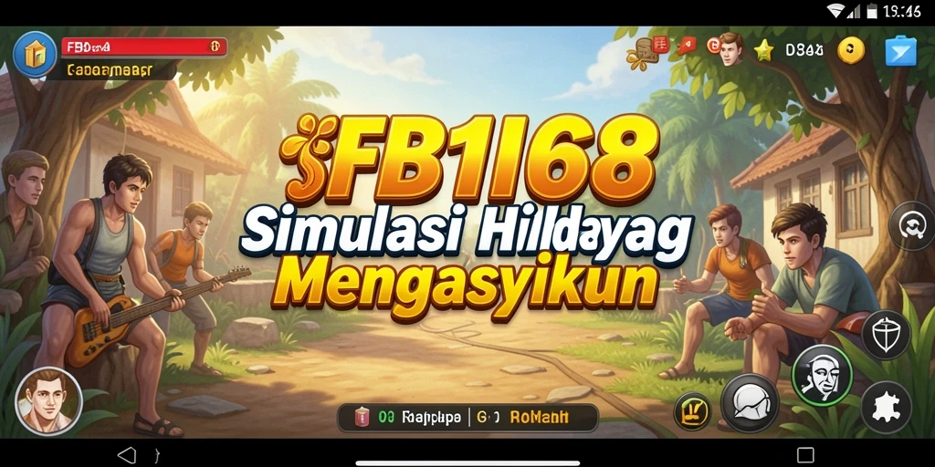 Tampilan gameplay FB168 dengan interaksi karakter yang menarik.