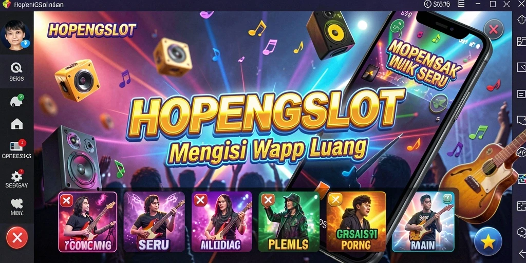 Screenshot gameplay HOPENGSLOT menampilkan serunya permainan musik.