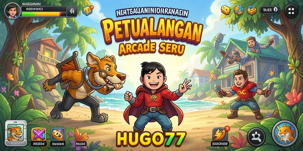Tampilan gameplay HUGO77 yang seru dan menantang.