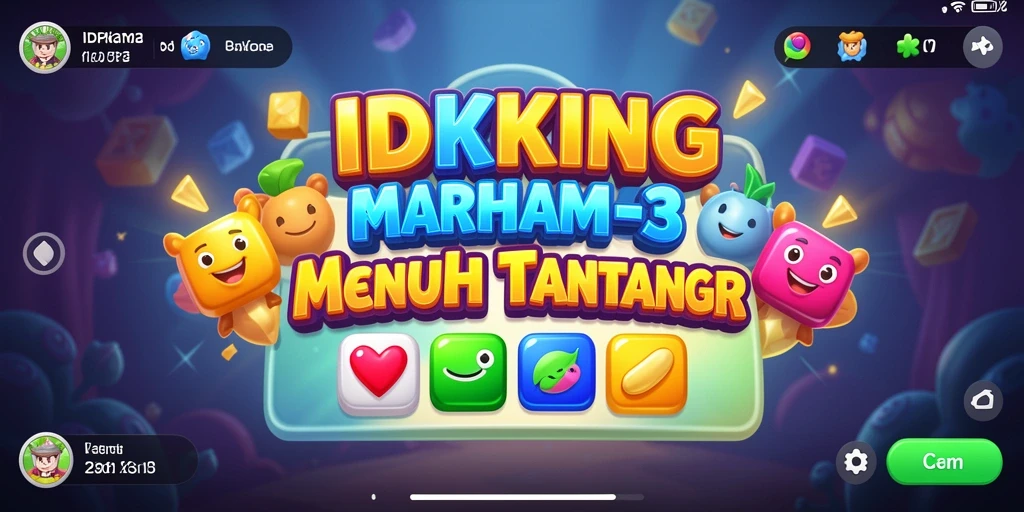 Tampilan gameplay menarik dan penuh warna dari IDRKING.