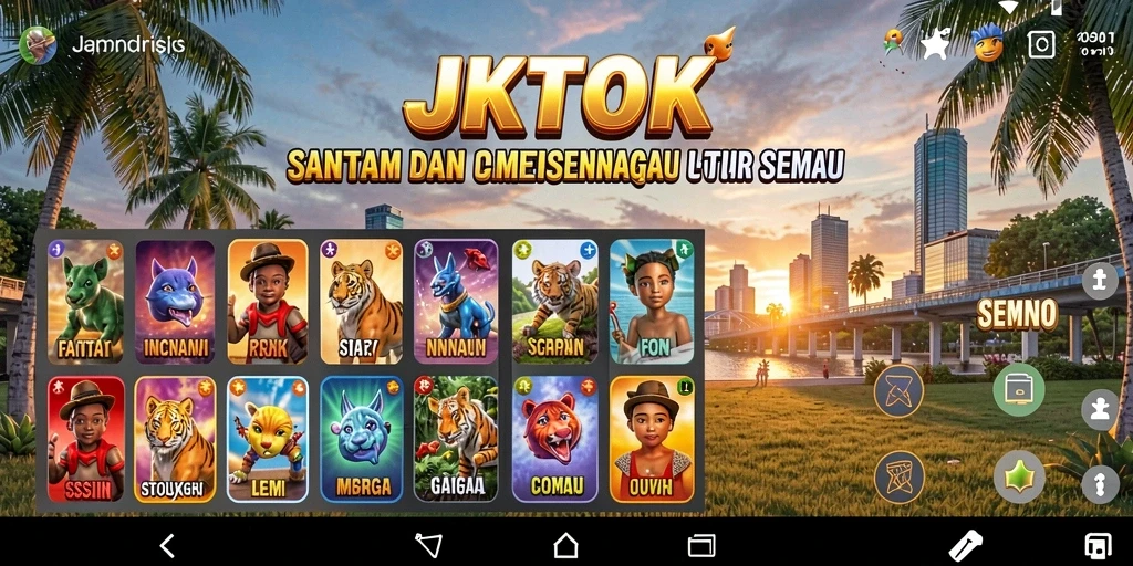 Screenshot JKTOK menampilkan gameplay yang menyenangkan dan interaktif.
