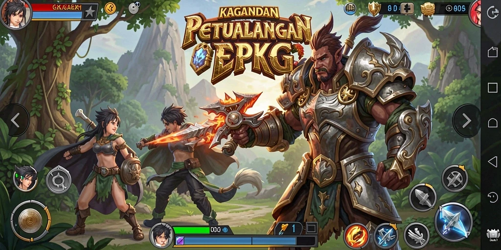 Gameplay epik dalam KAGANDAN memperlihatkan aksi dan strategi.