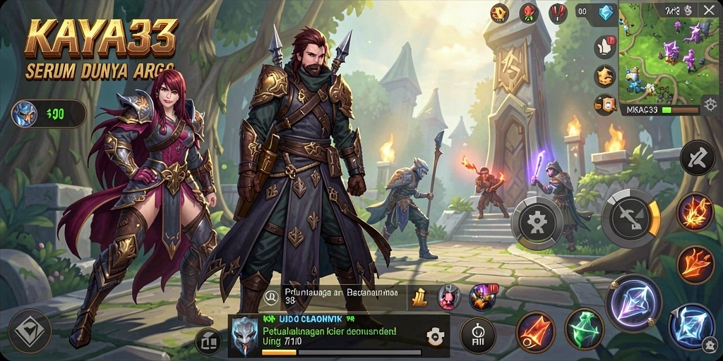 Tampilan gameplay KAYA33 yang seru dalam dunia ARPG.