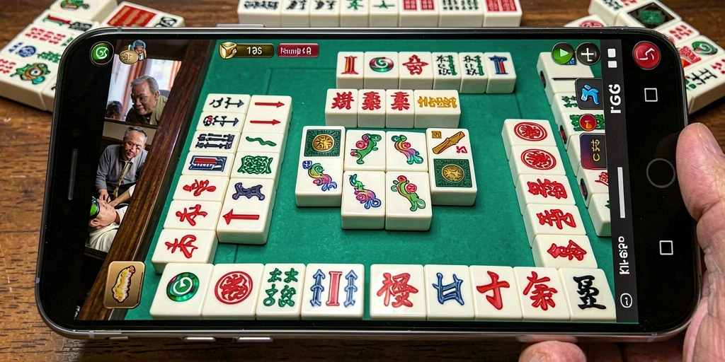 Tangkapan layar menunjukkan pengalaman gameplay Mahjong yang seru dan menantang.