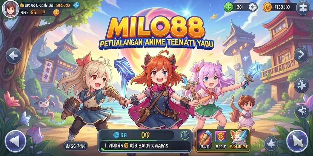 Tangkapan layar <strong>MILO88</strong> menampilkan aksi pertempuran seru dalam dunia Anime.