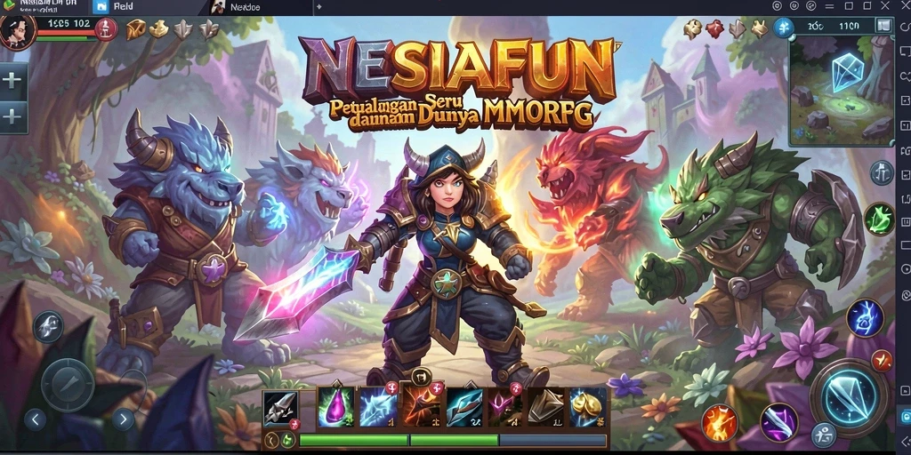 Gameplay seru dan epik dalam dunia MMORPG NESIAFUN.
