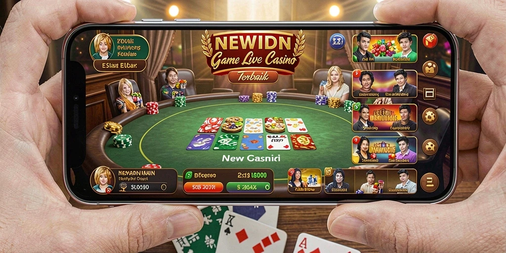 Gameplay menarik dari aplikasi Live Casino NEWIDN yang interaktif.