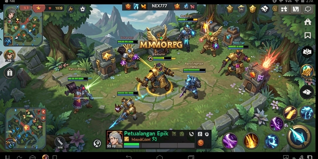 Gameplay seru dan penuh tantangan di dunia NEX777.