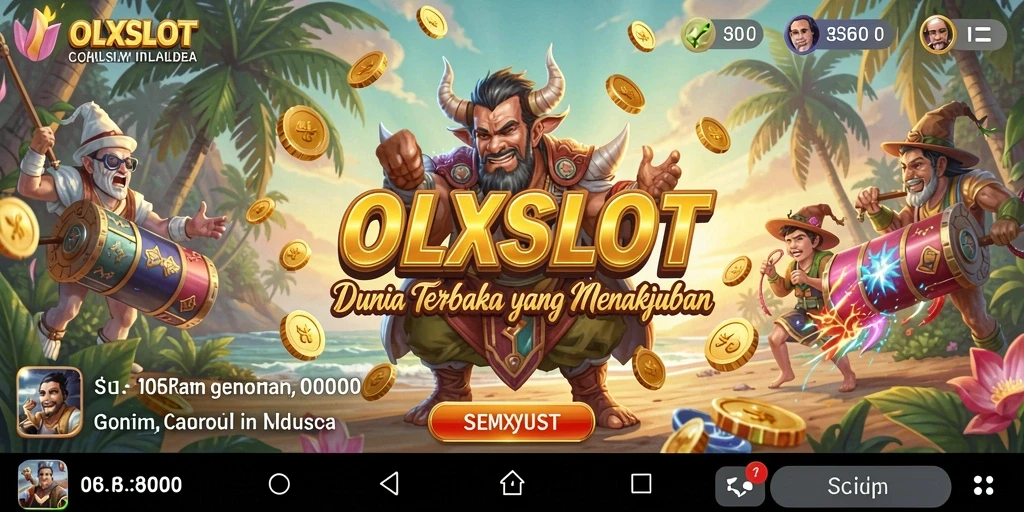 Screenshot menampilkan karakter dalam gameplay Open World OLXSLOT yang mendebarkan.