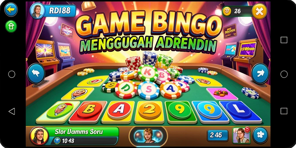 Tampilan menarik dari gameplay Bingo di RDI88.