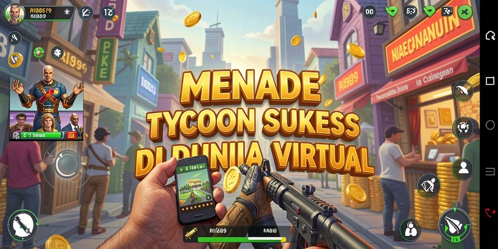 Tampilan gameplay Tycoon yang menarik dengan berbagai elemen manajerial.