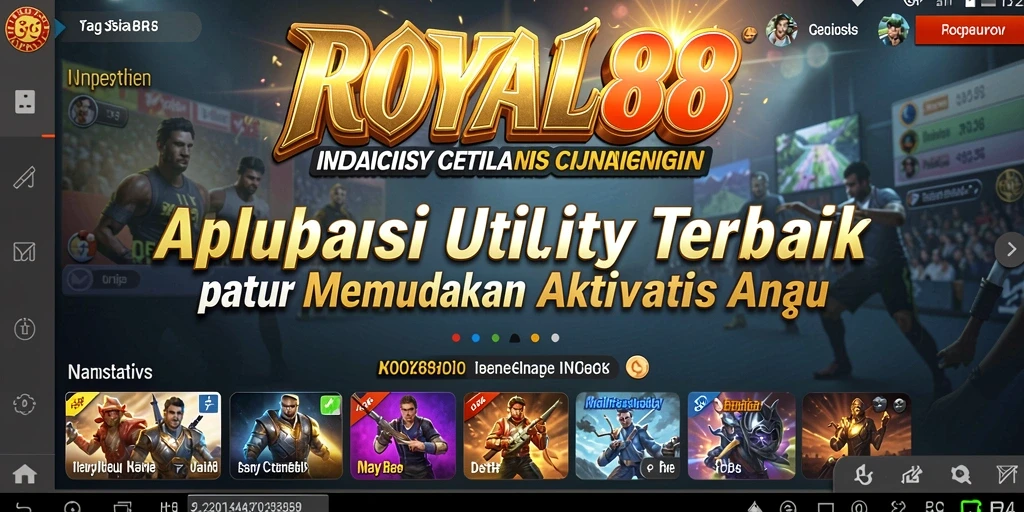 Tampilan antarmuka aplikasi ROYAL88 yang menarik dan mudah digunakan.