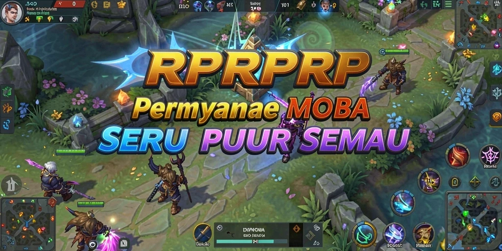Tampilan gameplay menarik dalam permainan MOBA RPRPRP.