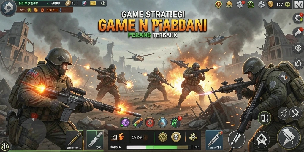 Screenshot gameplay SP212 menampilkan pertempuran strategis yang mendebarkan.