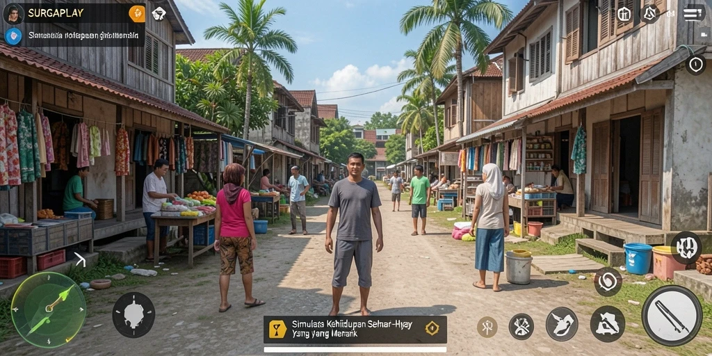 Screenshot SURGAPLAY menampilkan keseruan gameplay simulasi yang mendalam.