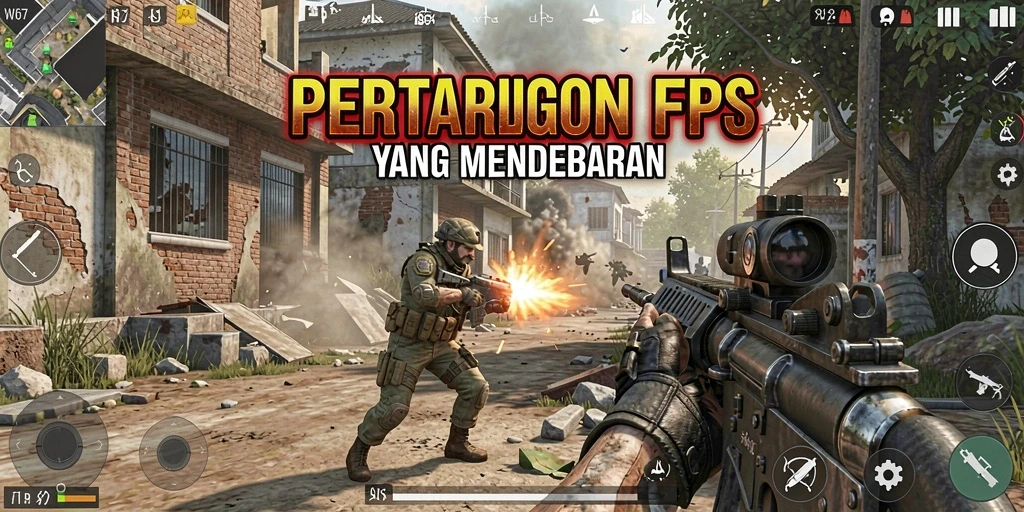 Tampilan gameplay W67 yang penuh aksi dan mendebarkan.