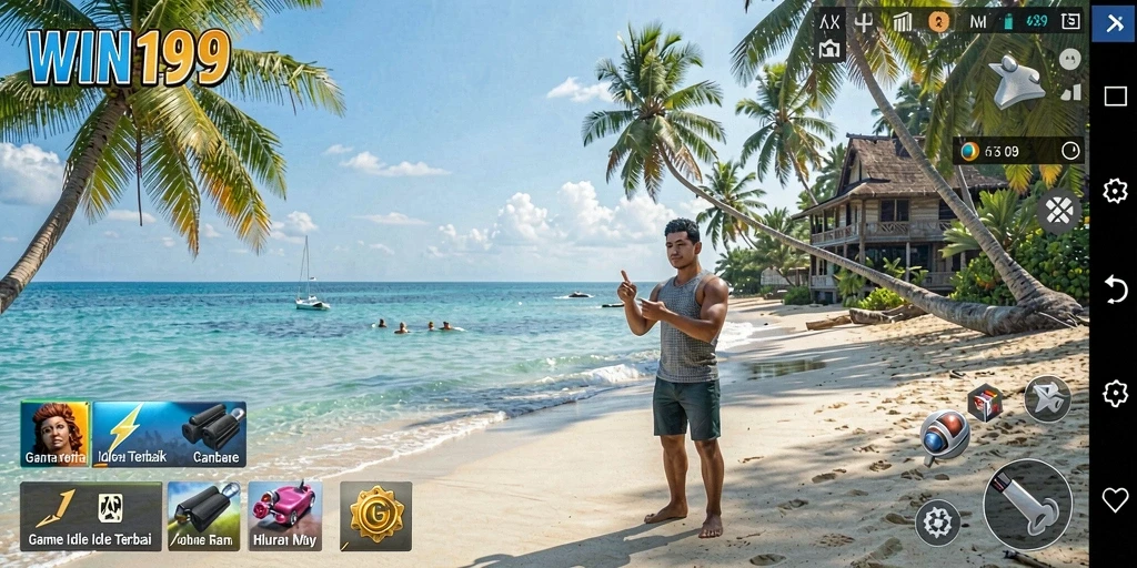 Tampilan screenshot WIN199 menampilkan gameplay Idle yang mengasyikkan.